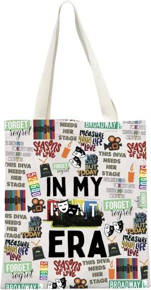 Musical Fans Gift In My Era Tote Bag Musical Theatre Gift for Musical Lovers
