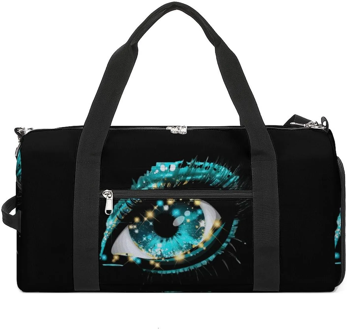 Mystical Magical Eye Blue Print_pixian_ai Sports Gym Bag Lightweight Travel Duffel Bag Workout Bags Casual Weekender Bag for Men Women