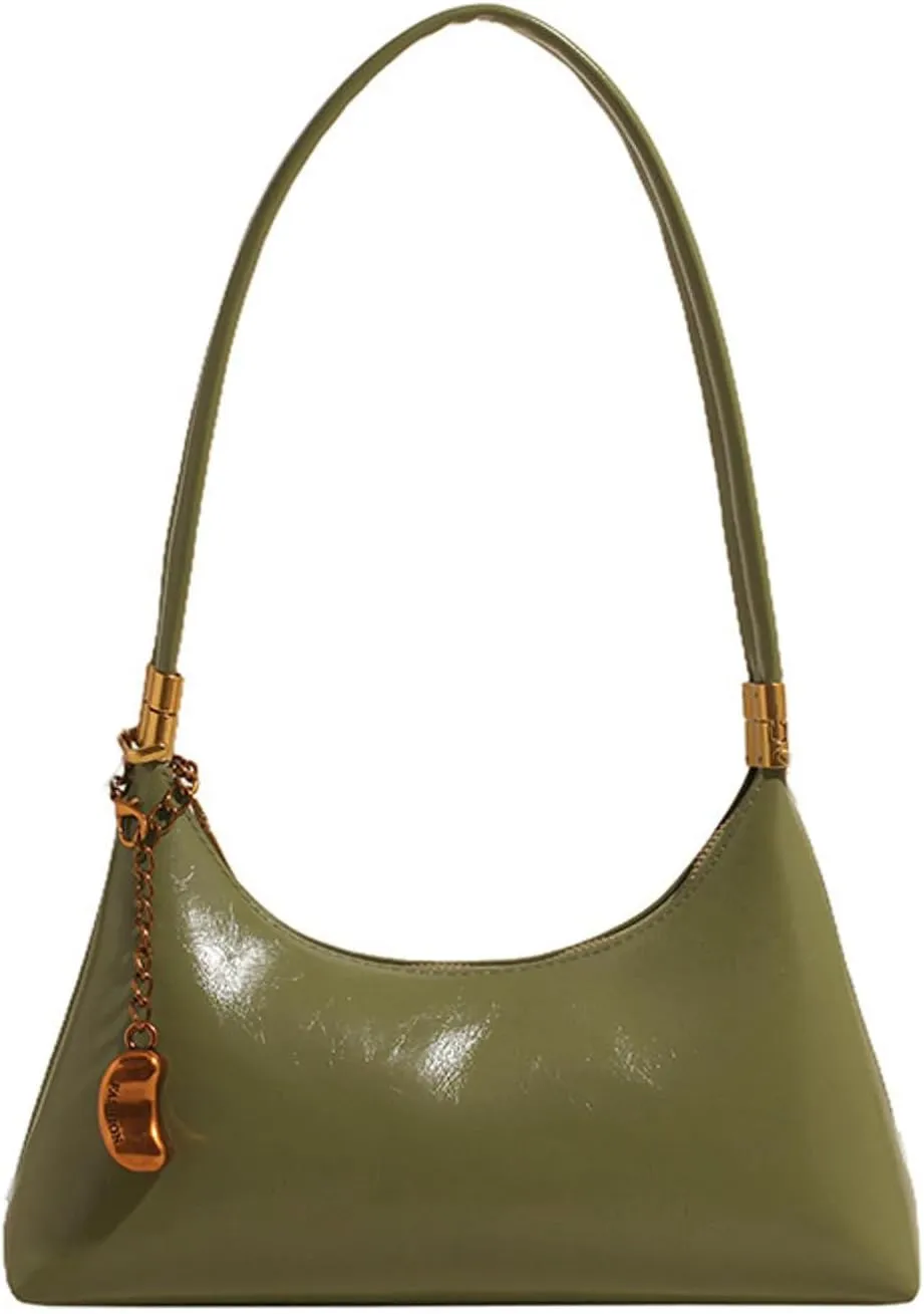 NEBIL Shoulder Bag for Women Small Vintage Shoulder Purse Handbags Retro Purse Cute Clutch Hobo Underarm Bag with 2 Straps