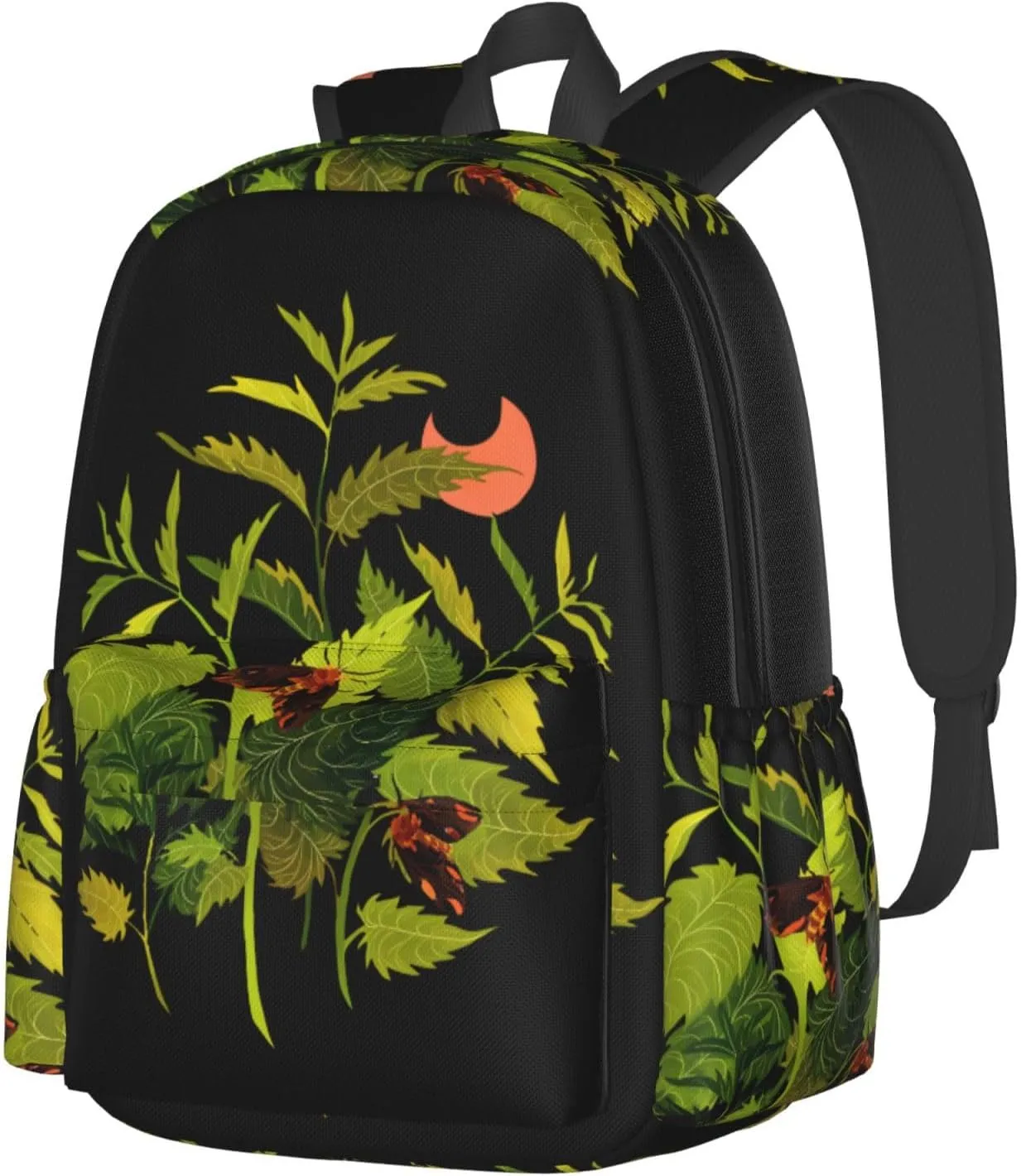 Nettle & Moths Laptop Backpack Shoulder Bag Laptop Pack Travel Backpacks Commuter Back Pack Casual Daypack Bags With Side Pockets