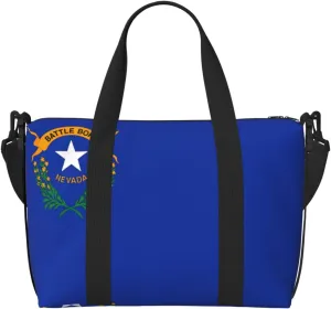 Nevada State Flag Versatile Personal Item Travel Bags for Women - Spacious Duffel Bags for Traveling, Gym Bags for Men