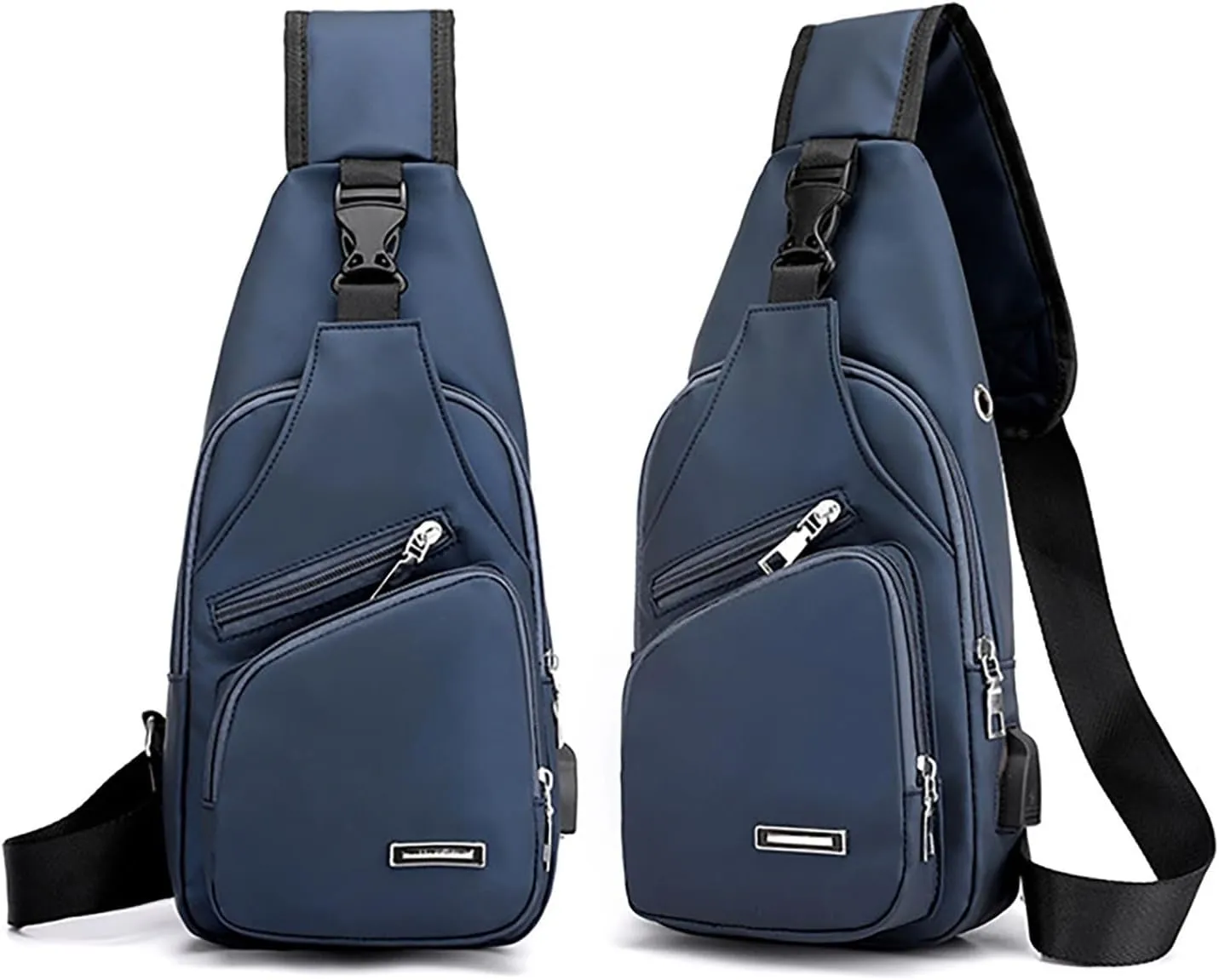 New Fashionable Layer Crossbody Bag Lightweight Nylon Sport Running Hiking Bag Messenger Bags (Blue, One Size)