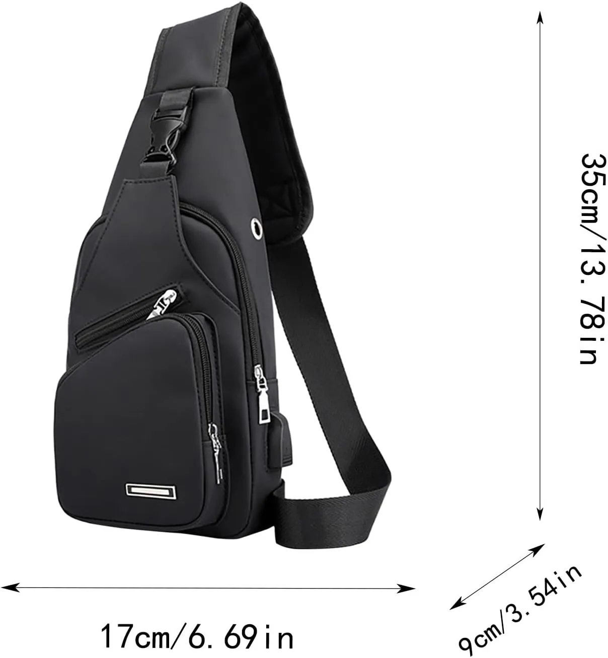 New Fashionable Layer Crossbody Bag Lightweight Nylon Sport Running Hiking Bag Messenger Bags (Blue, One Size)