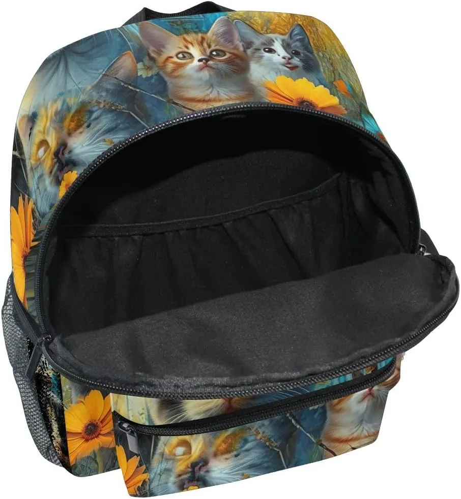 ODAWA Cats Fantasy House Travel Backpack for Kids Preschool Backpack Boys