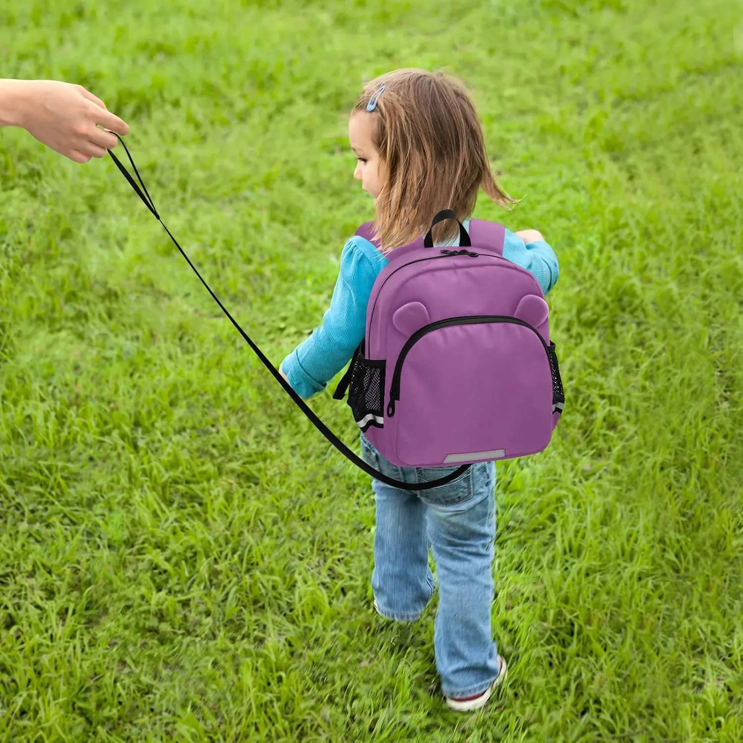 ODAWA Children Harness Bookbag Plum Kids' Backpacks, School Backpack for Girls