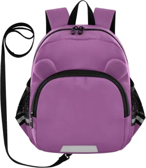 ODAWA Children Harness Bookbag Plum Kids' Backpacks, School Backpack for Girls