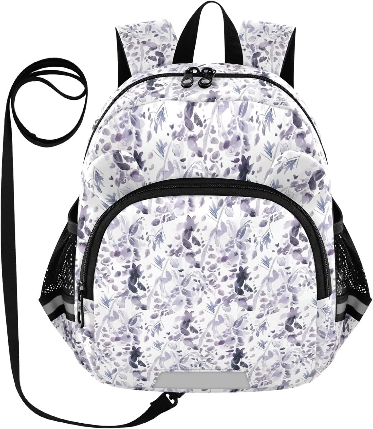 ODAWA Children's Leash Backpacks Floral Watercolor Kid Backpacks, Kindergarten Backpack for Boys