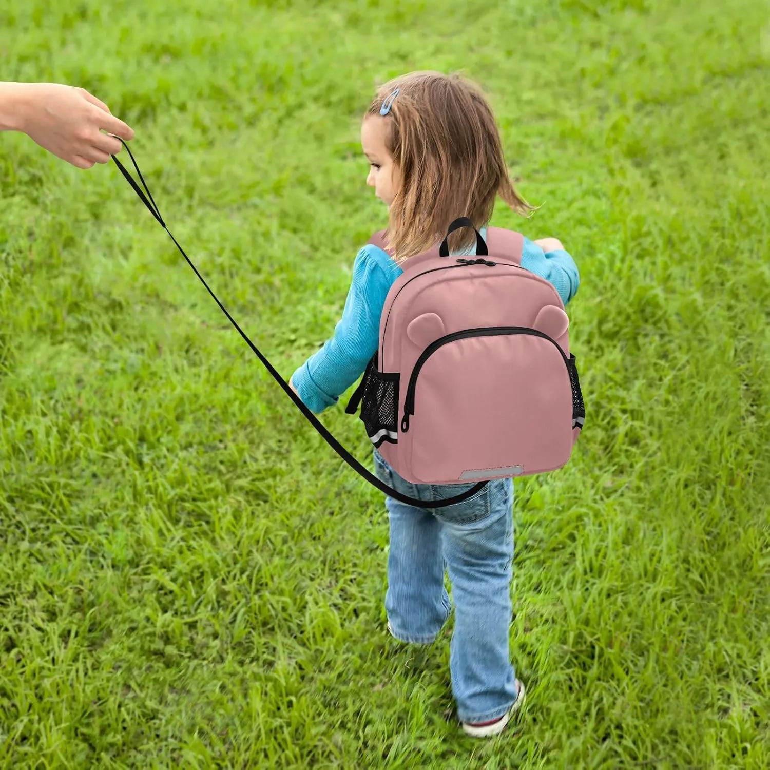 ODAWA Kid Backpack Old Rose Toddler Backpacks with Leash, School Backpack for Little Boy