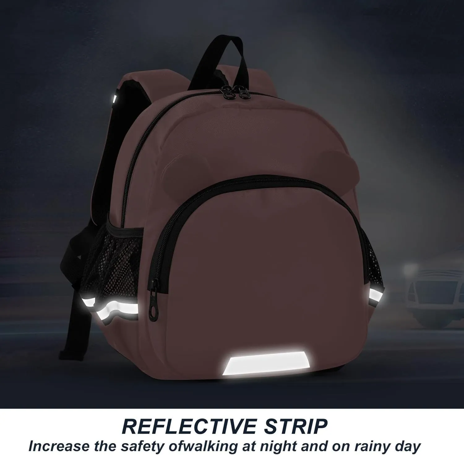 ODAWA Kid Backpack Old Rose Toddler Backpacks with Leash, School Backpack for Little Boy