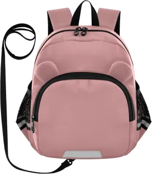 ODAWA Kid Backpack Old Rose Toddler Backpacks with Leash, School Backpack for Little Boy