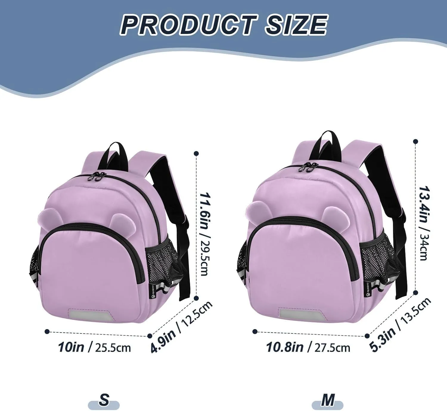 ODAWA Kid Backpacks Lilac Toddler Backpacks with Leash, Travel Backpack for Kids
