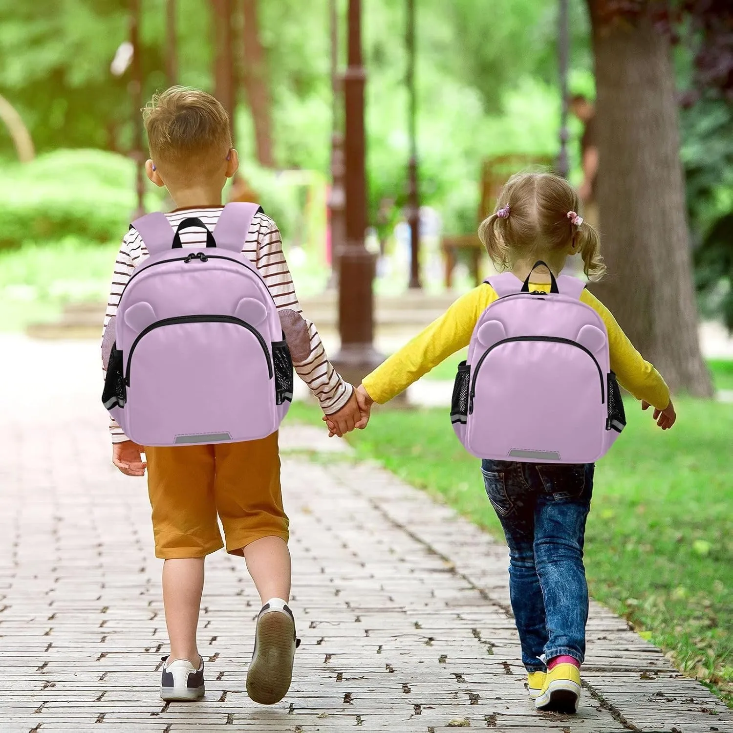 ODAWA Kid Backpacks Lilac Toddler Backpacks with Leash, Travel Backpack for Kids