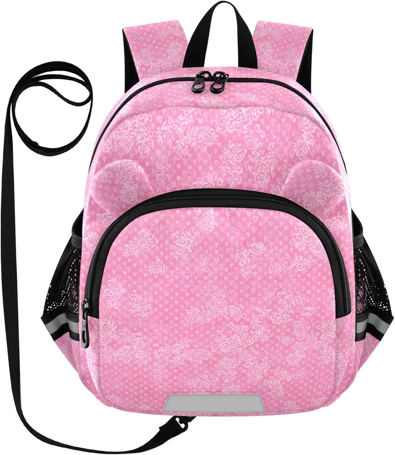 ODAWA Kids' Backpacks Hearts Circles Toddler Backpacks with Leash, School Backpack for Girls