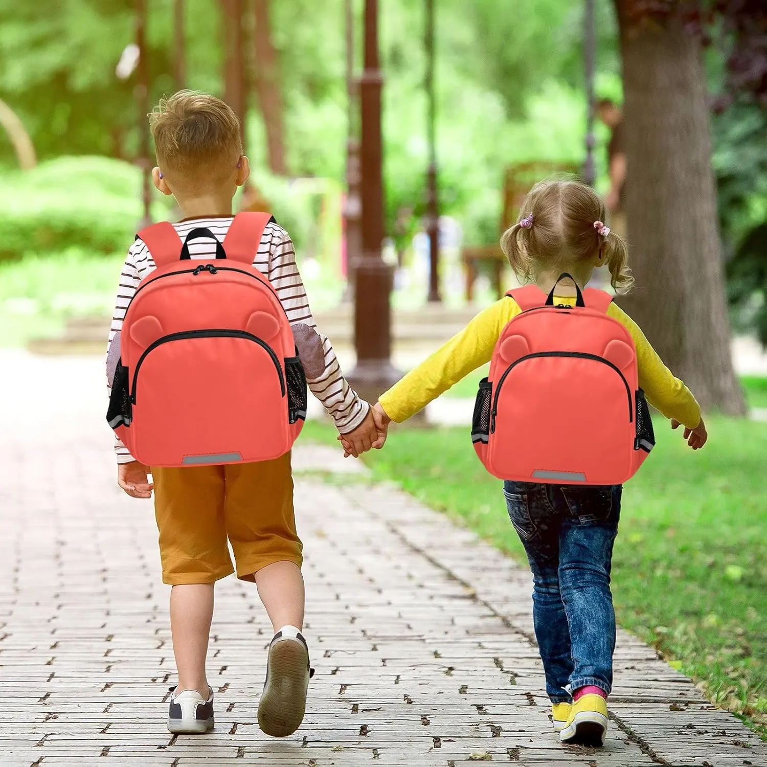 ODAWA Kids' Backpacks Persimmon Little Boy Backpacks Toddler, Preschool Backpack for Boys