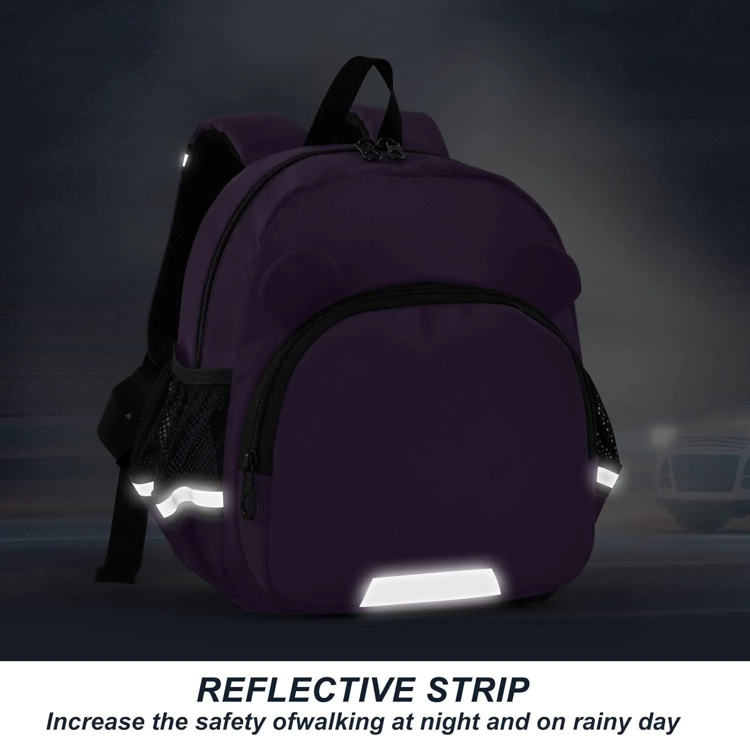 ODAWA Kids' Backpacks Purple Toddler Leash Backpacks, Kindergarten Backpack for Girls