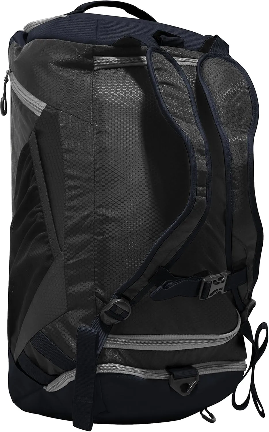 Olympia U.S.A. Blitz 22" Convertible Gym Duffel W/Backpack Straps Duffel Bag, BLACK NAVY