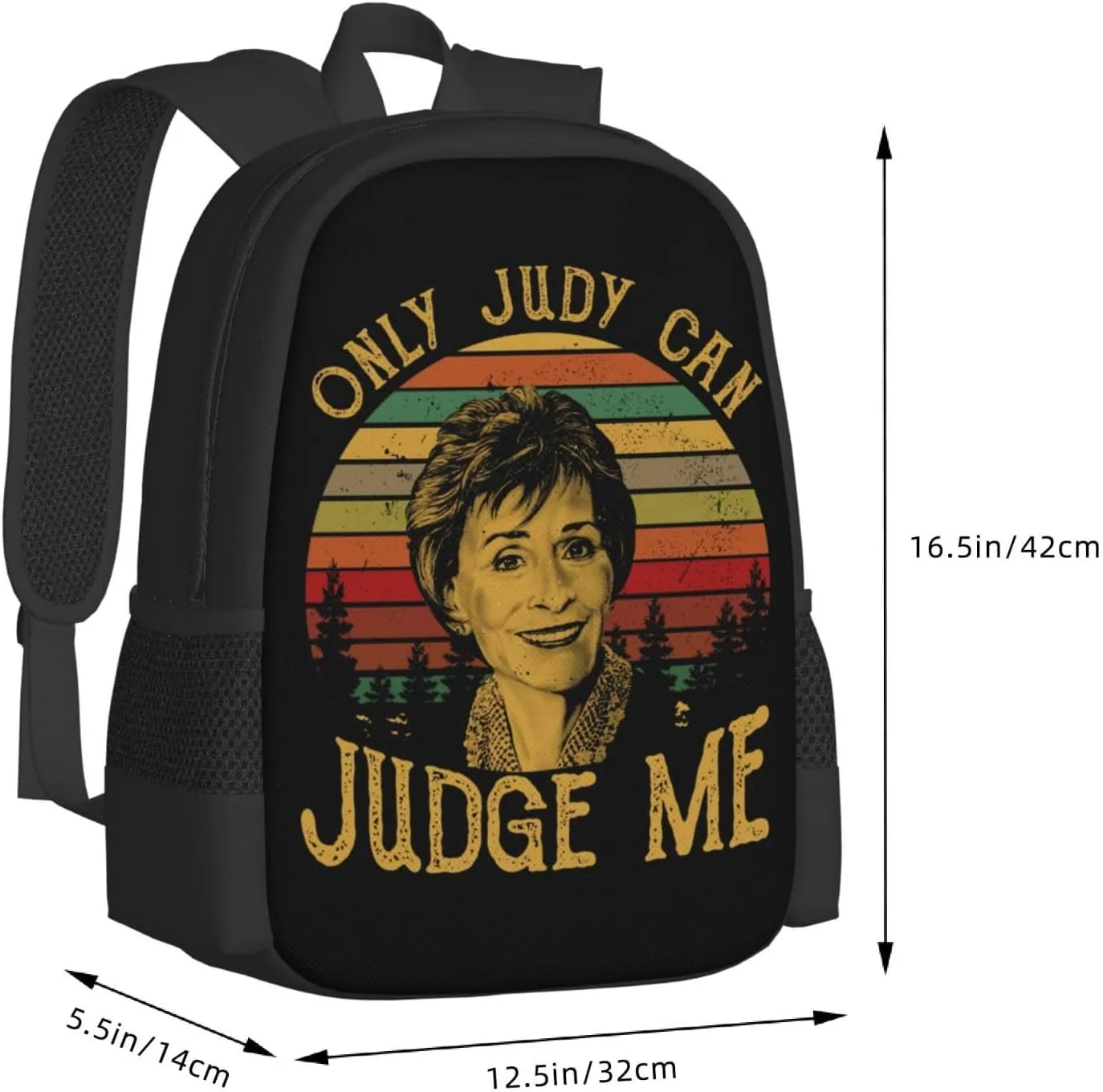 Only Judy Can Judge Me Backpack Lightweight Large Capacity Laptop Backpack Travel Backpacks for Unisex