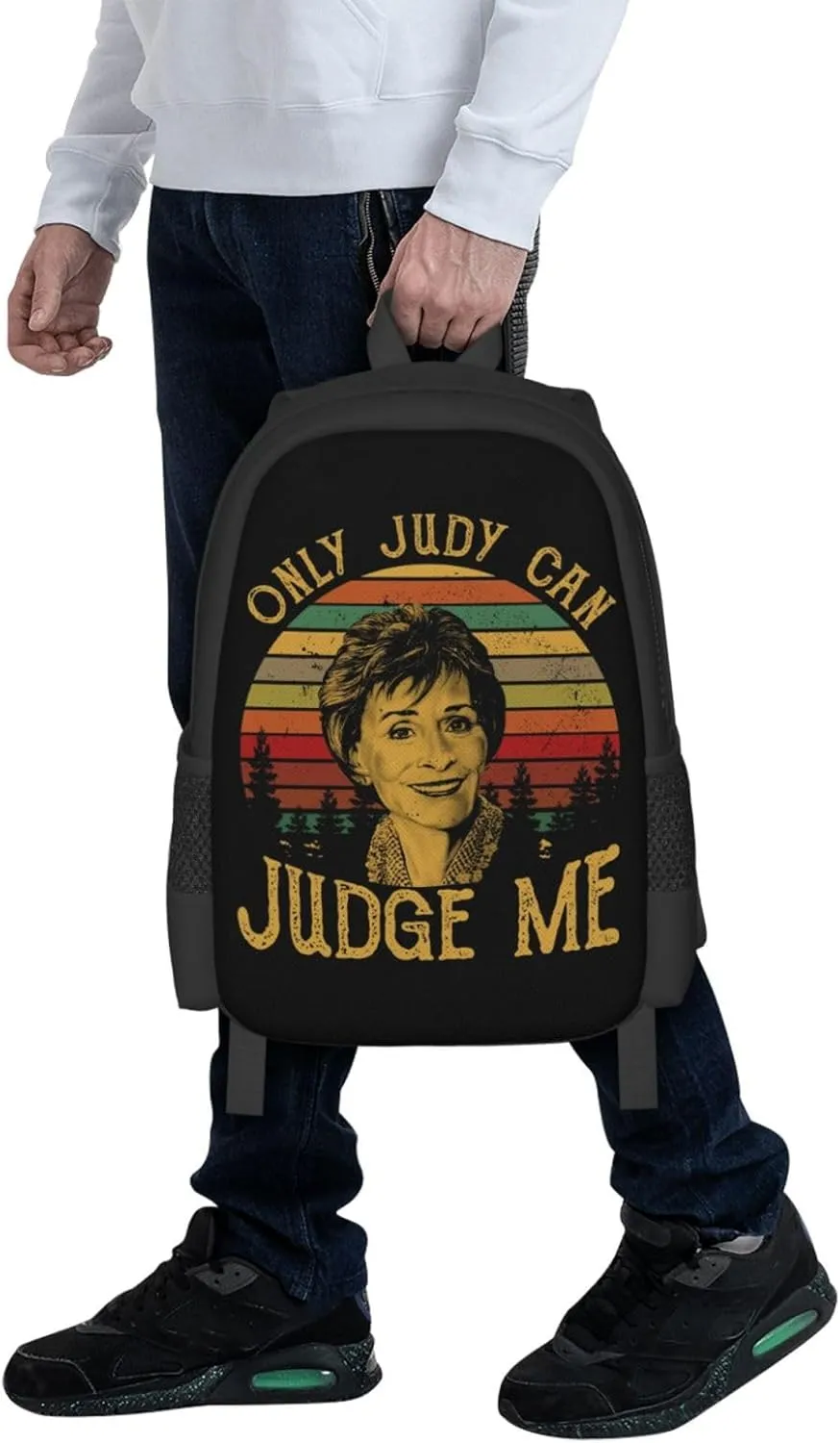 Only Judy Can Judge Me Backpack Lightweight Large Capacity Laptop Backpack Travel Backpacks for Unisex