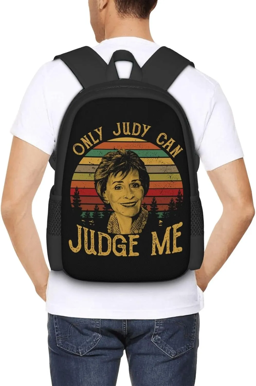 Only Judy Can Judge Me Backpack Lightweight Large Capacity Laptop Backpack Travel Backpacks for Unisex