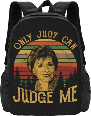 Only Judy Can Judge Me Backpack Lightweight Large Capacity Laptop Backpack Travel Backpacks for Unisex