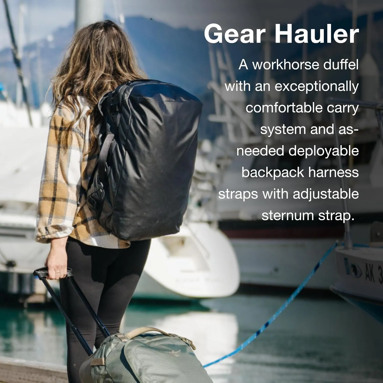 Osprey Transporter Squffel - Durable, Square Split Travel Duffel Bag