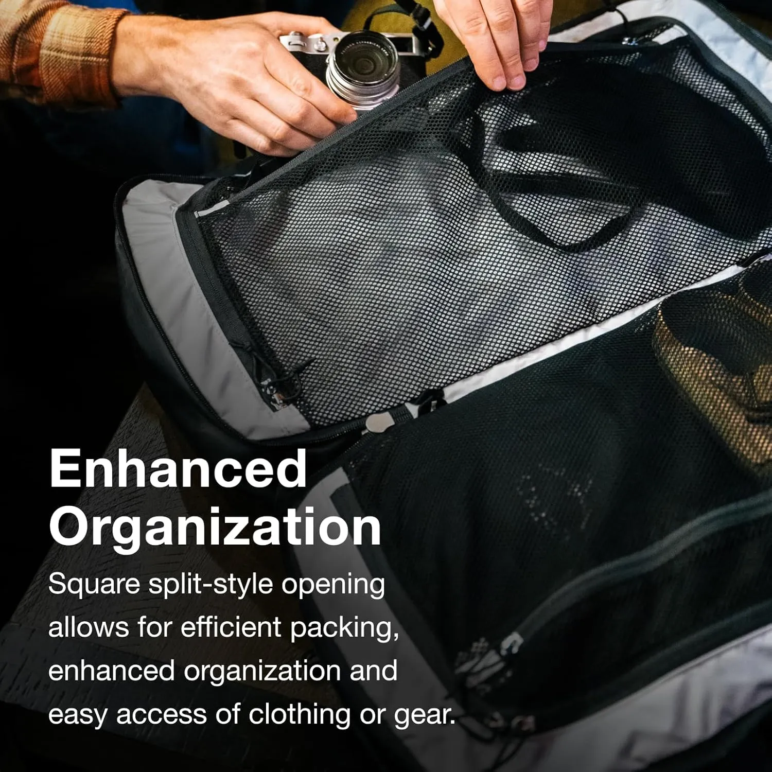 Osprey Transporter Squffel - Durable, Square Split Travel Duffel Bag