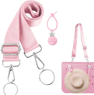 OUTXE Strap& Hat Clip for Bogg Bag, Adjustable Shoulder Crossbody Straps& Hat Holder for Travel, Universal Bogg Bag Accessory