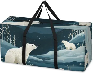 Oversized Moving Bags Animals Bears Lovely Waterproof Storage Totes Large Storage Bags for Clothes Packing Bags for Moving Travel & Clothes Storage
