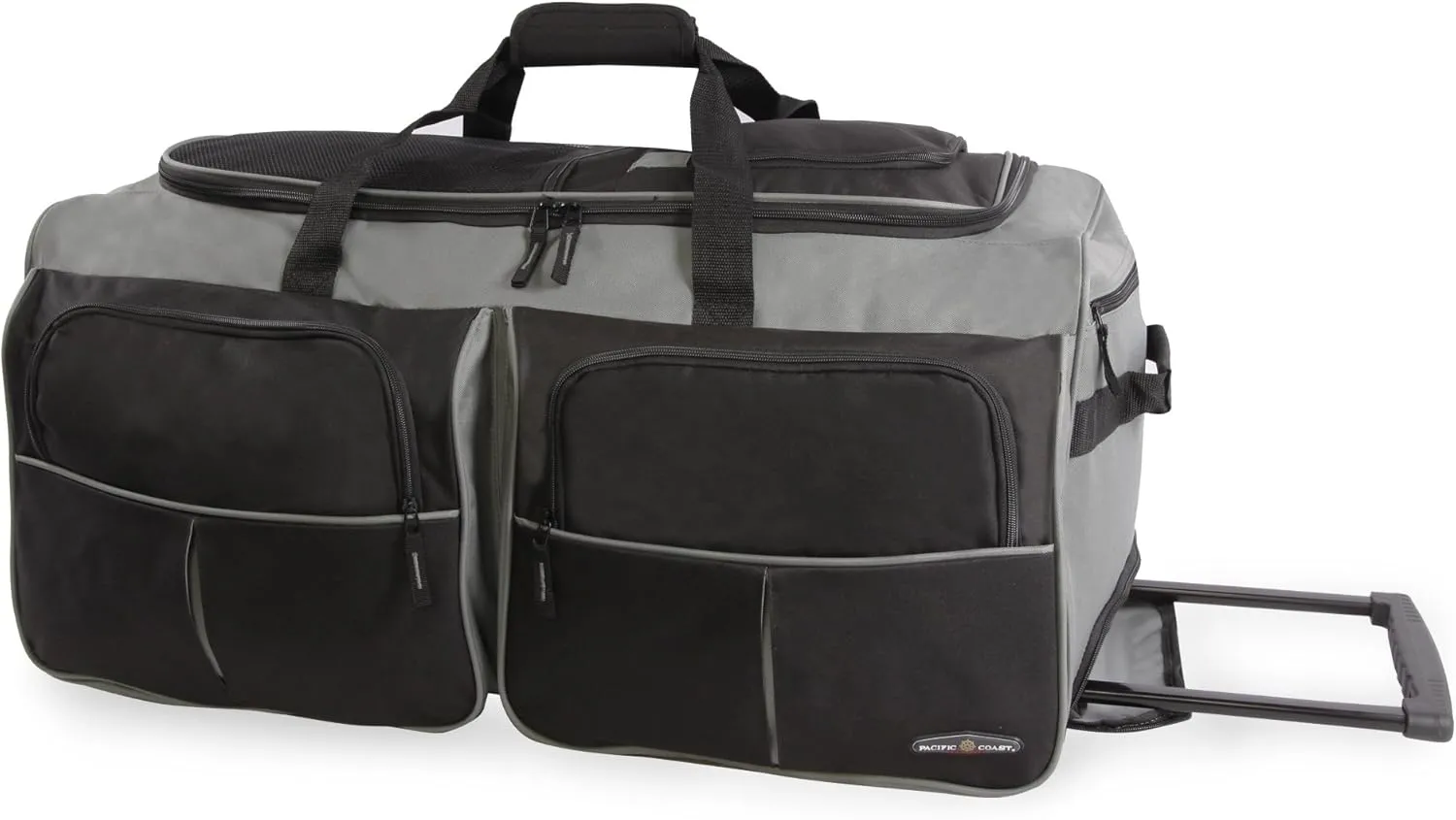 Pacific Coast Signature 30" Large Rolling Duffel Bag, Black, One Size