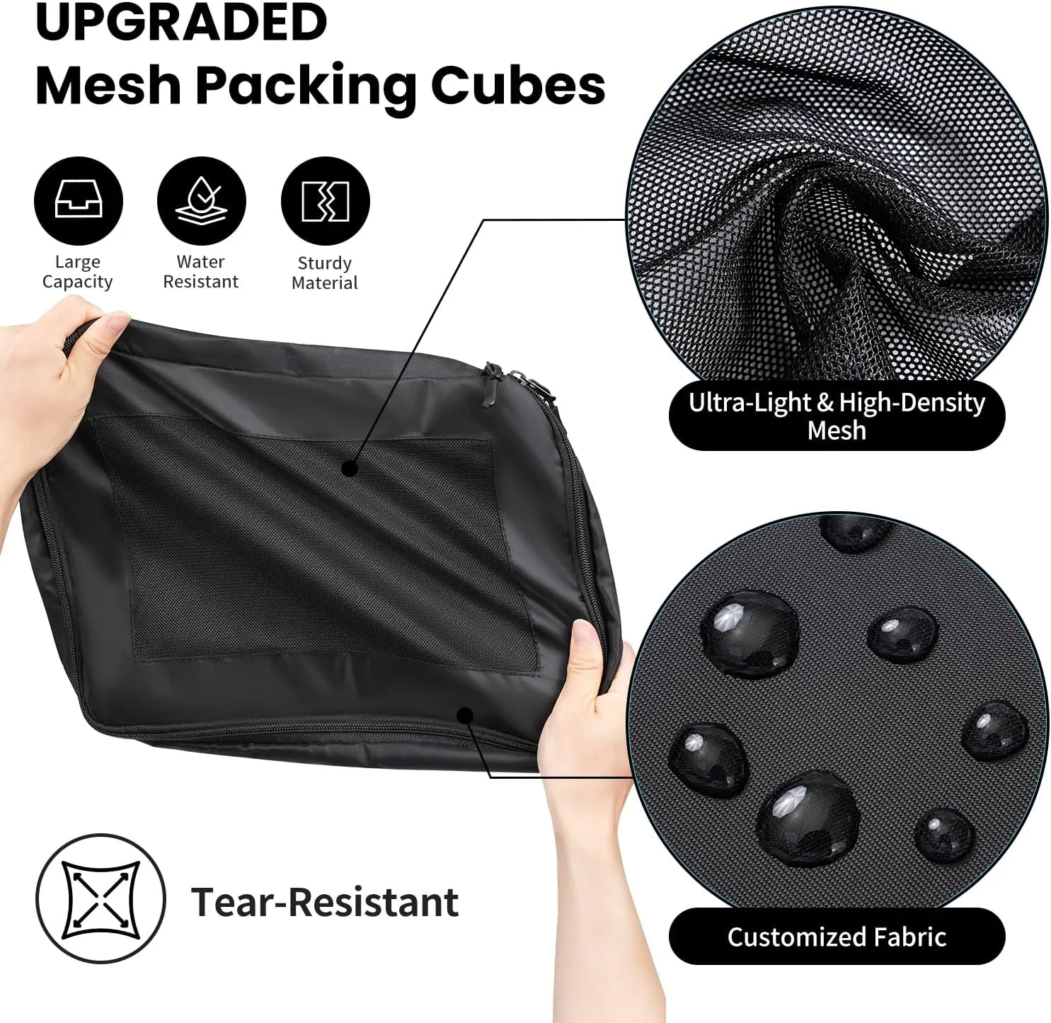 Packing Cubes for Travel | 10 Set, 8 Set |Durable Luggage Organizer 4 Size(Extra Large, Large, Medium, Small),Comprehensive Cubes for Toiletry,Underwear, Shoe,Travel Essentials,Efficient Women Gifts