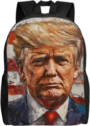Painted Trump Backpack Waterproof Anti Theft Durable Light Laptop Bag Backpacks For Women Men Travel Gym Backpack