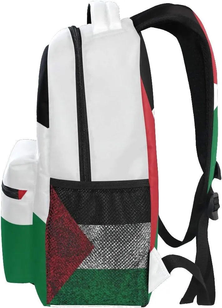 Palestine Flag Backpacks School Book Bag Travel Hiking Camping Daypack