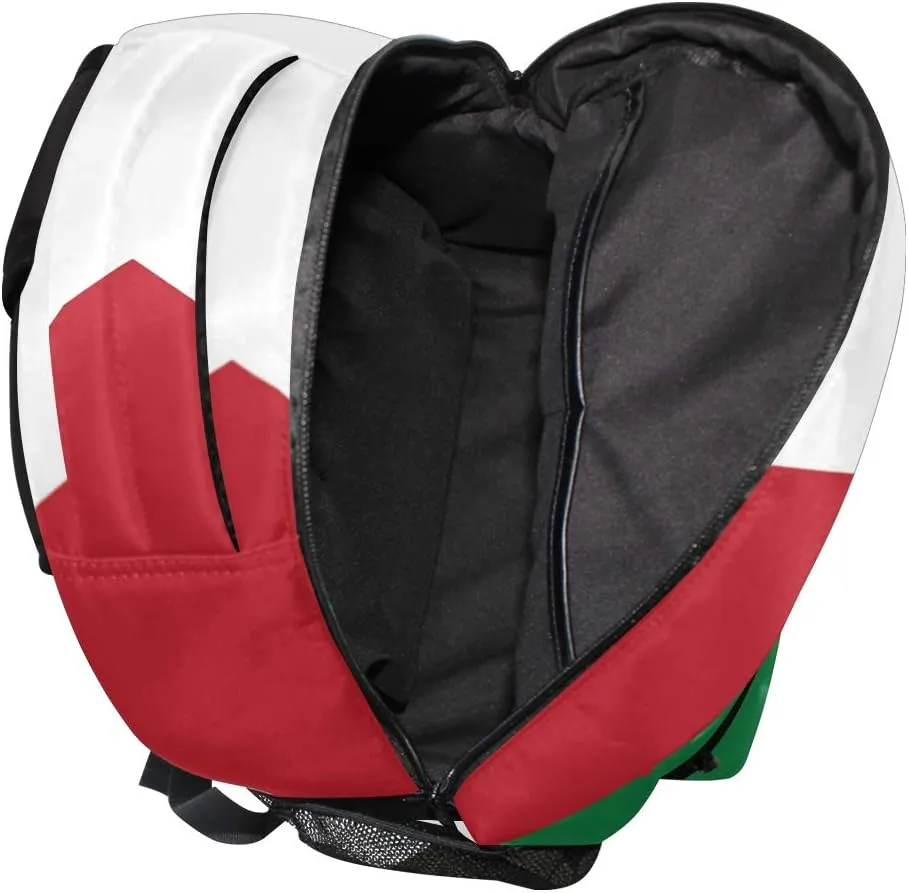 Palestine Flag Backpacks School Book Bag Travel Hiking Camping Daypack