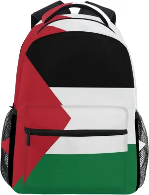 Palestine Flag Backpacks School Book Bag Travel Hiking Camping Daypack
