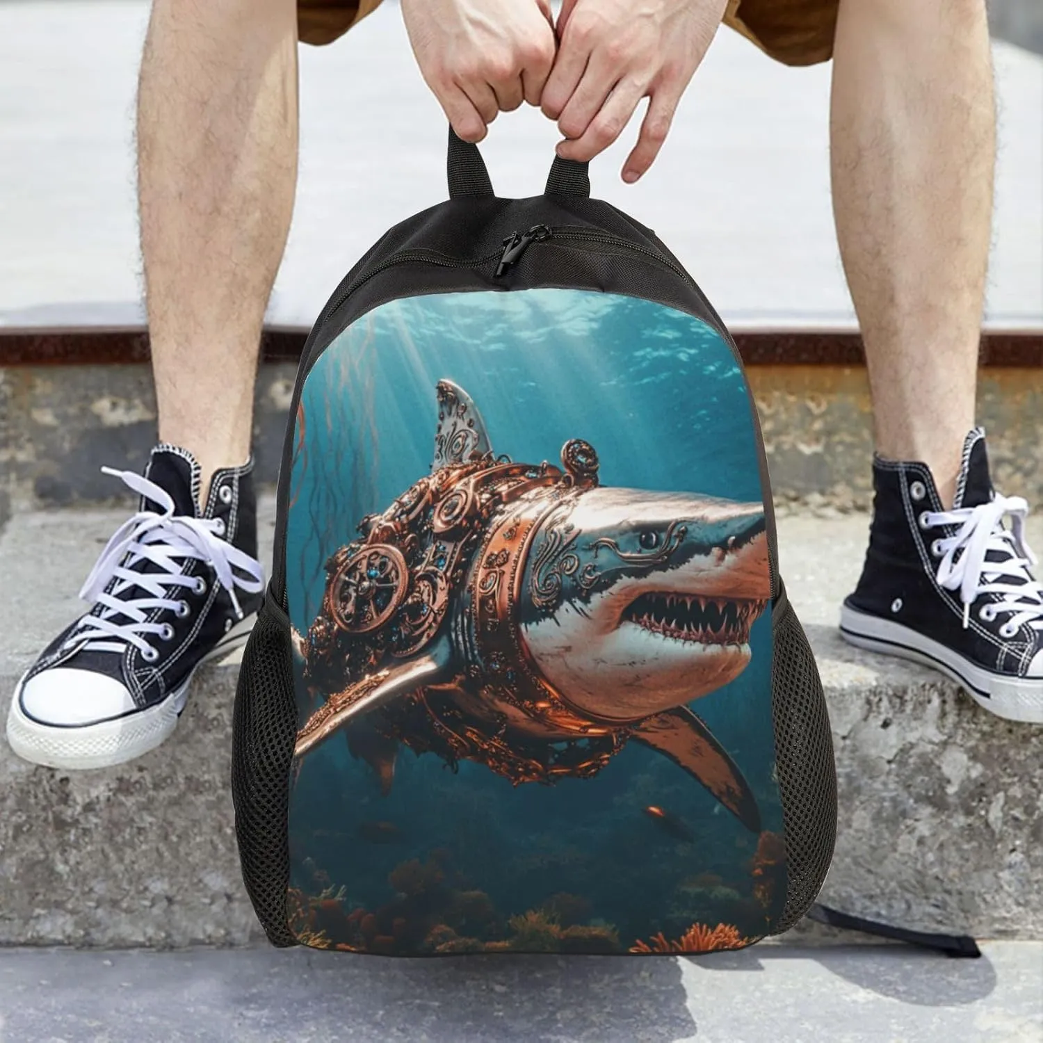 Parts Shark Backpack Waterproof Anti Theft Durable Light Laptop Bag Backpacks For Women Men Travel Gym Backpack