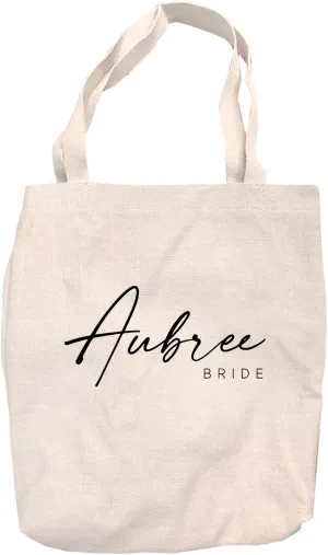 Pattern Pop - Personalized Bridesmaid Tote Bag-Graphic Canvas Tote Bag- Personalized Carry- All Great for Gifting- 14.5”x16”