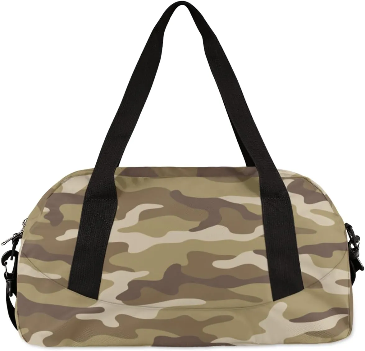 Personalized Camouflage Effective Sport Duffel Bag Custom Name Kids Gym Bags Carry On Travel Bag Weekender Overnight Bag for Boys Girls Teens