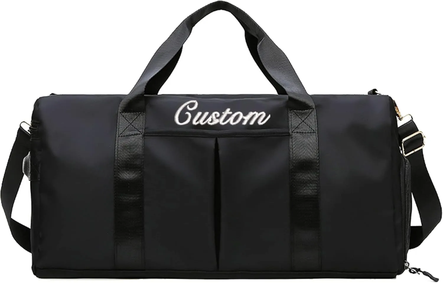 Personalized Custom Duffel Bag for men women Embroidered Name Sports Gym Bag Dance Bag Travel Bag weekend Bag Luggage 19.3x9.4x9.8inch Su-YJF411bag 43-B 0