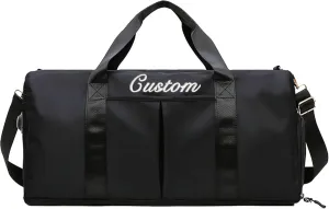 Personalized Custom Duffel Bag for men women Embroidered Name Sports Gym Bag Dance Bag Travel Bag weekend Bag Luggage 19.3x9.4x9.8inch Su-YJF411bag 43-B 0