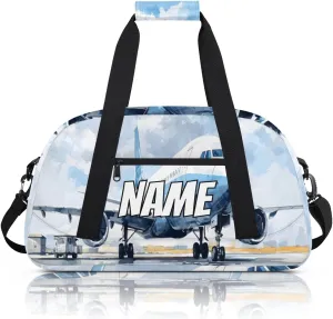 Personalized Custom Gym Bag for Women Men Carry on Airplane Travel Duffel Tote Cartoon Airport Overnight Workout Weekender Bag
