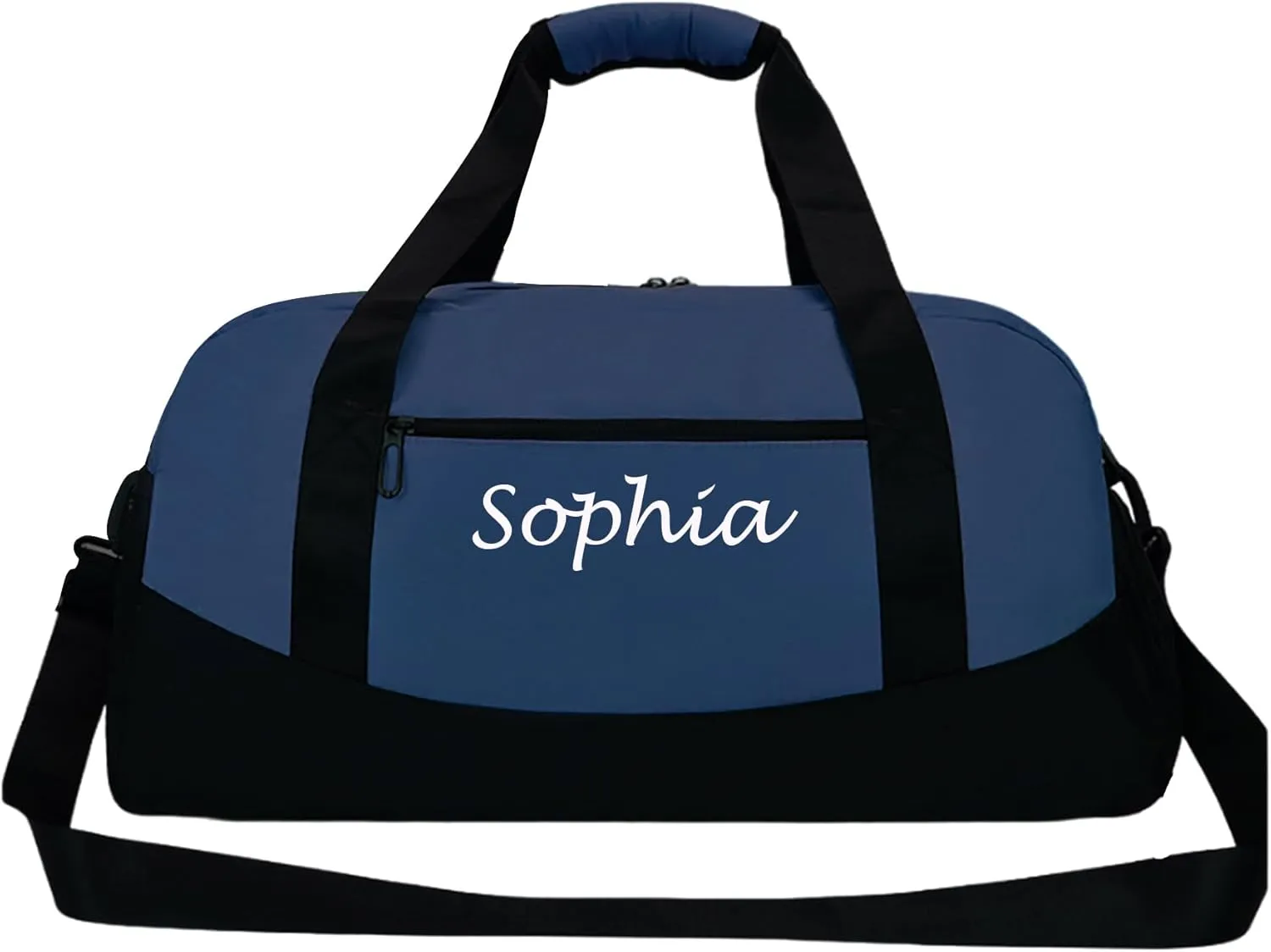 Personalized Duffel Bag Name Custom Sports Gym Bags Two Toned Travel Duffle Bag with Wet Dry Pockets & Shoe Weekend Overnight Bag for Women Men