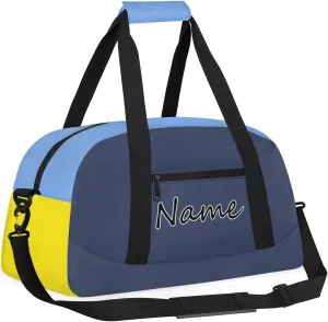 Personalized Gym Bag for Men Women, Custom Name Sports Travel Duffel Bag Gym Tote Bags Swimming Workout Carry On Weekender Duffel Bag