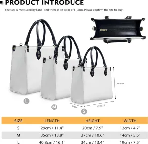 Personalized Leather Handbag For African American, Mother's Day Birthday Christmas Gifts For Women, For Black Women