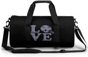 Ping Pong Love Sports Gym Bag Portable Duffel Bag Travel Workout Bag with Adjustable Strap for Men Women