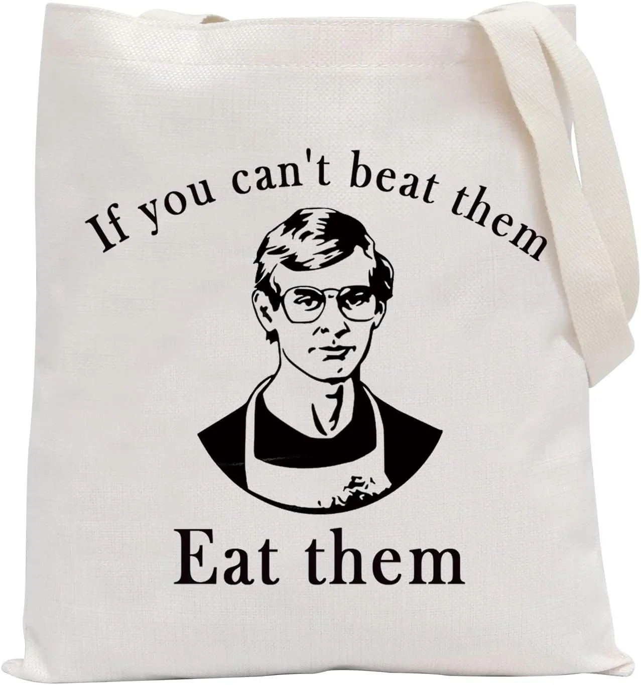 POFULL True Crime Gift If You Can’t Beat Them Eat Them Zipper Pouch Travel Bag Horror Gift