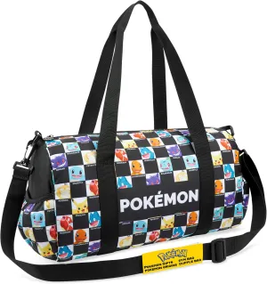 Pokemon Anime Gym Bag Kids Duffle Bag Teenagers Pikachu Travel Carry On Bag Sports Dance Bag Sleepover Overnight Athletic Football Weekender
