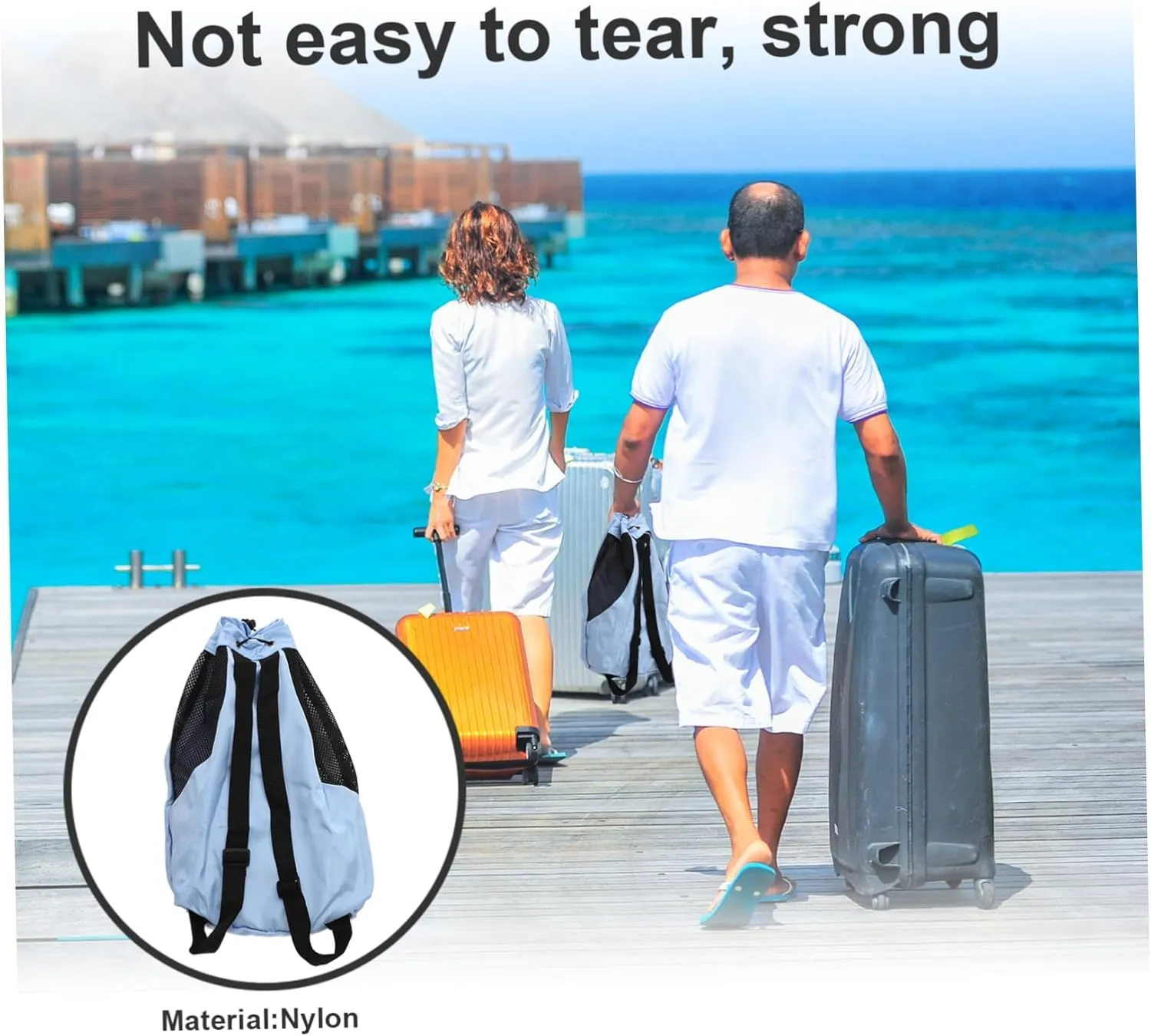 POPETPOP Mesh Drawstring Shoulder Bag Gym Drawstring Bag for Sports Swimming Outdoor Easy to Use