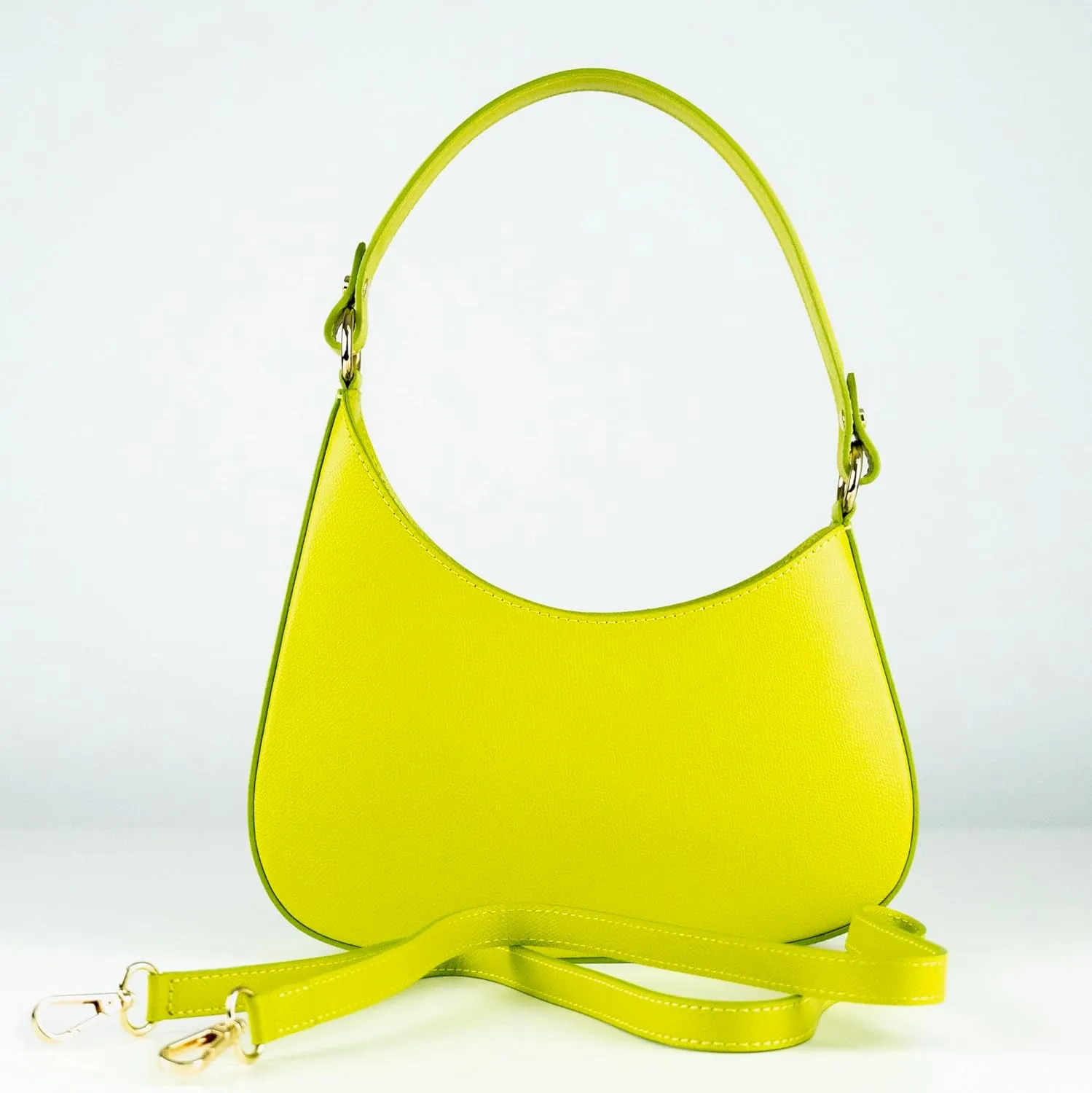 Premium Italian Leather Handmade in Florence, Italy. Small Handbags for Women with Detachable Strap Made in Italy