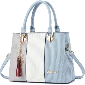 Purses and Handbags for Women Leather Tote Shoulder Bag Medium Satchel Purse Top Handle Bags for Ladies