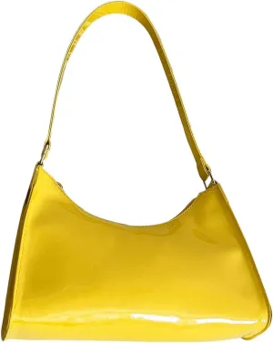QWINEE Women's Artificial Patent Leather Tote - Square, Satchel, Ladies Shoulder Totes, Crossbody Bags